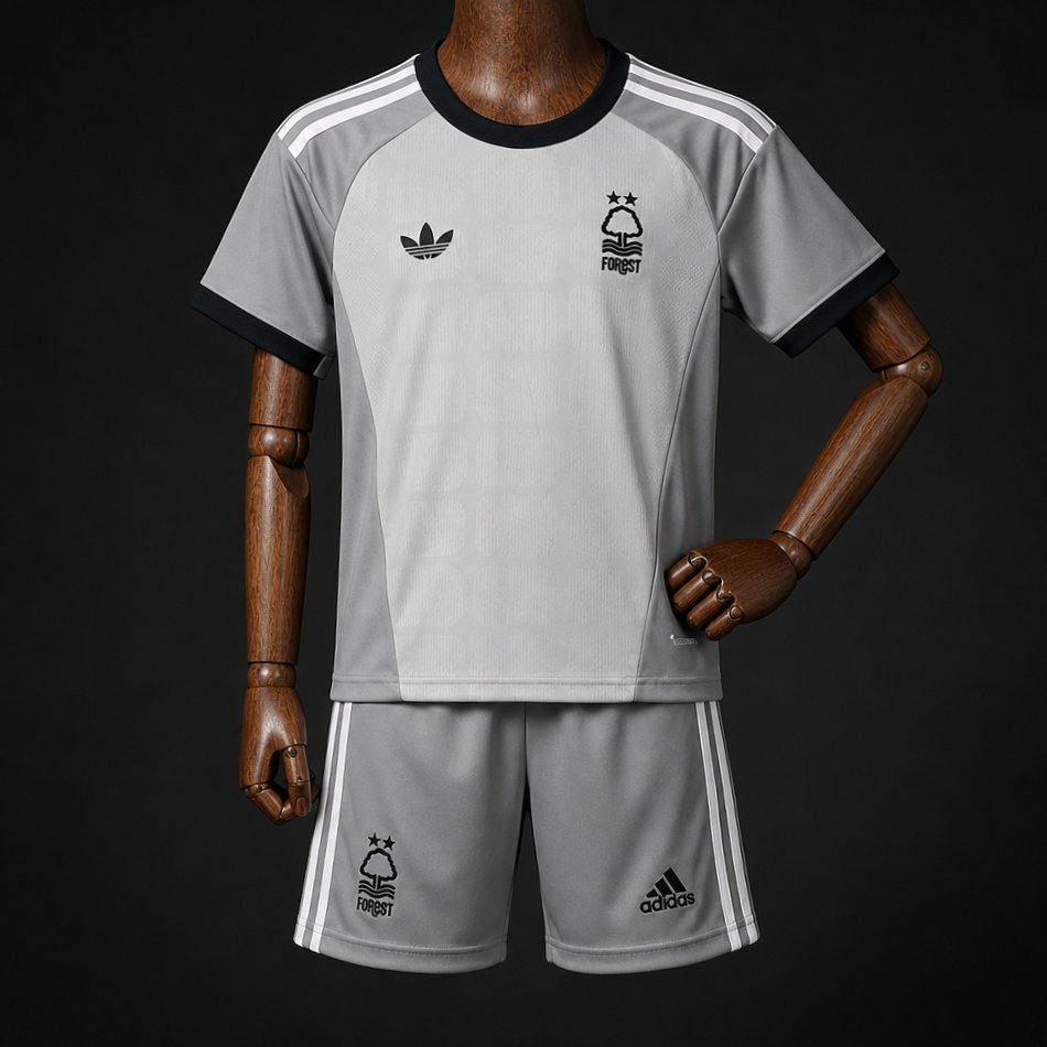 26/27 Kids Nottingham Forest Goalkeeper 4 Grey Jersey